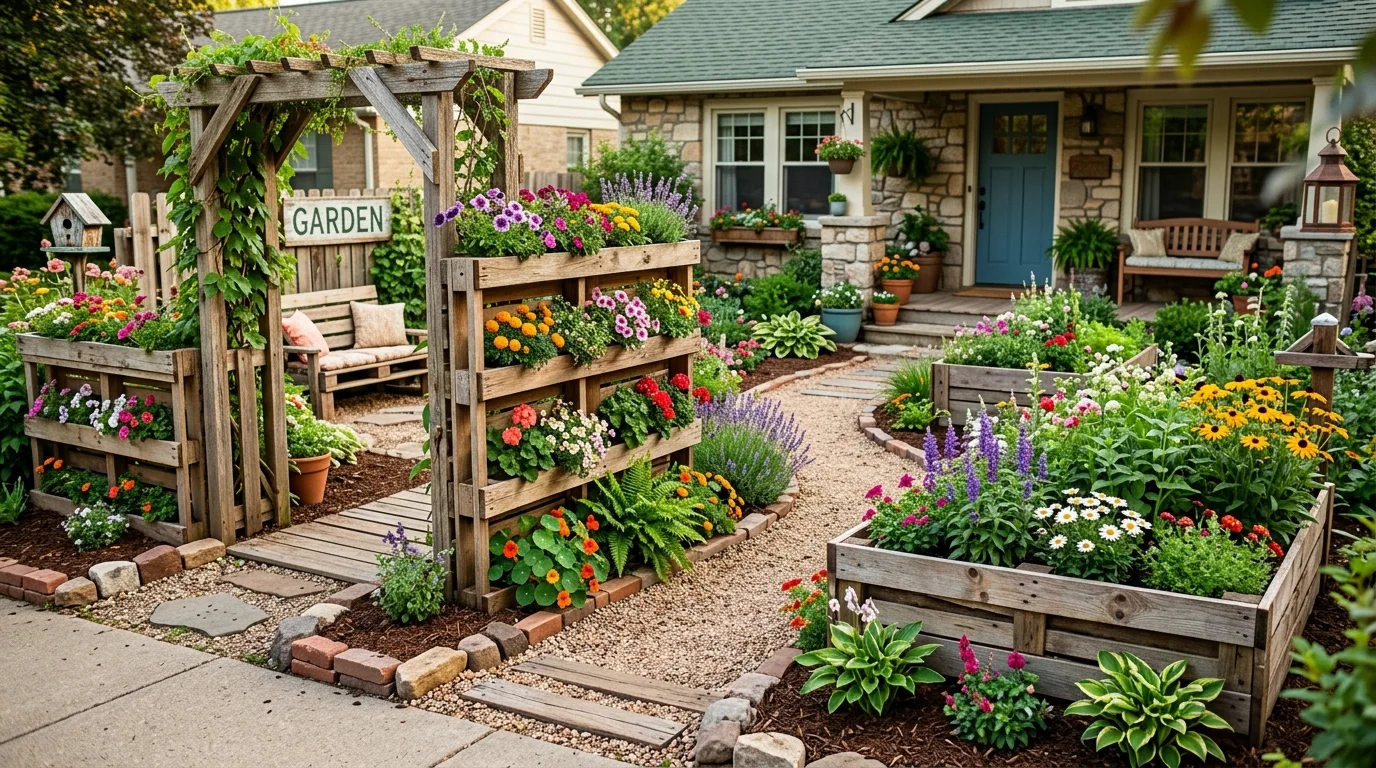 Budget Rock Border Along a Bed